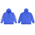 Men's Royal Blue Hoodie with Chenille Skeleton Bone Patches