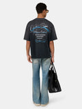 "Chateau Amiri" Airbrush Cloud Black Tee