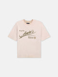 230g heavyweight 2026 spring/summer new men's MA bone pattern short-sleeved T-shirt