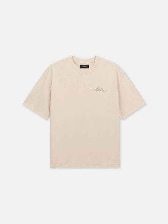 230g heavyweight 2026 spring/summer new men's MA bone pattern short-sleeved T-shirt