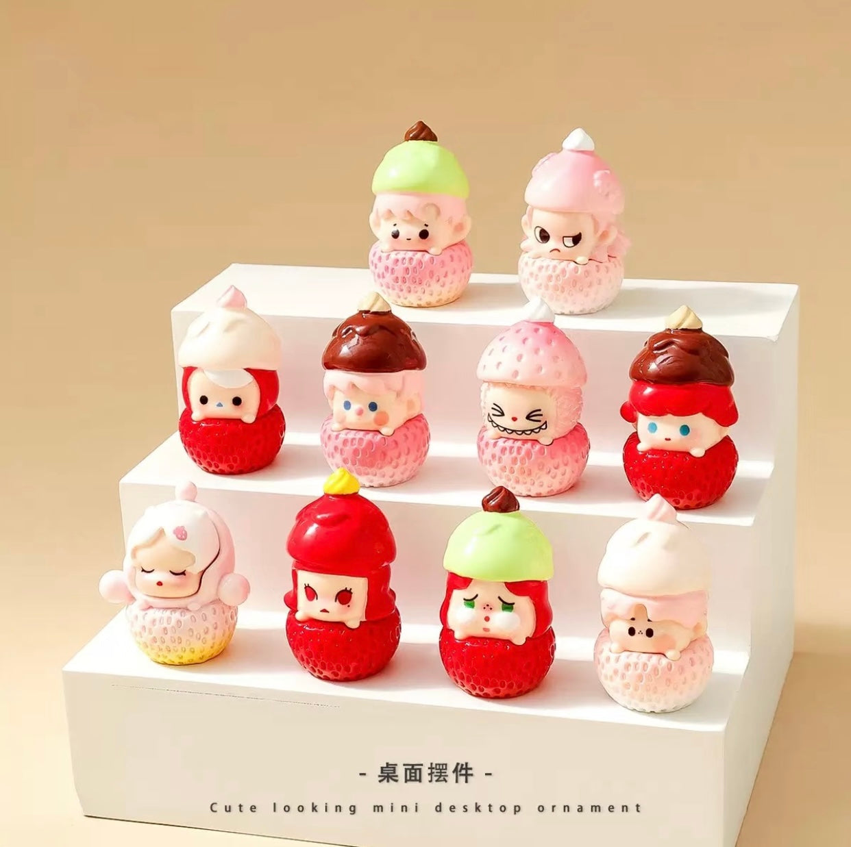 Cute Cream Strawberry Cubs