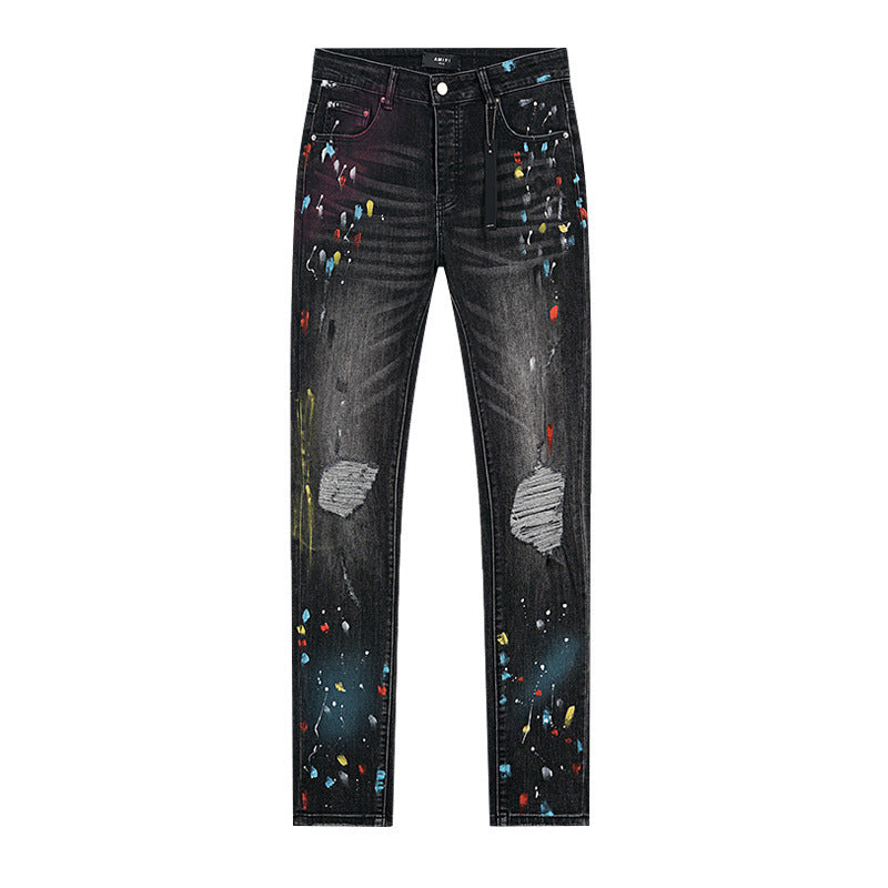 High street rock-inspired jeans