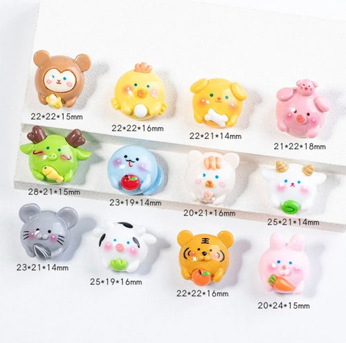 12-Piece Cute Chinese Zodiac