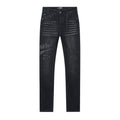 Luxurious high street-style stretch-fitting ripped jeans