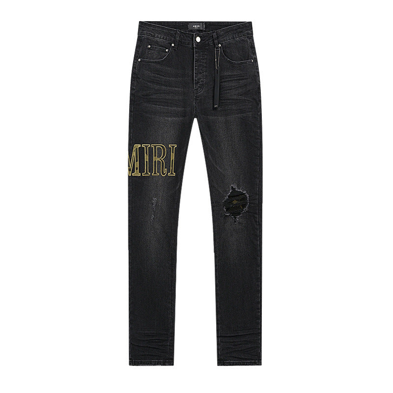Vintage Washed Black Jeans