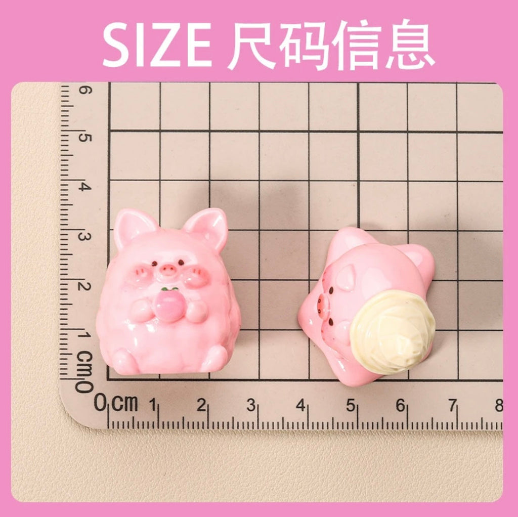 10-Piece Three-Dimensional Pink Piggy
