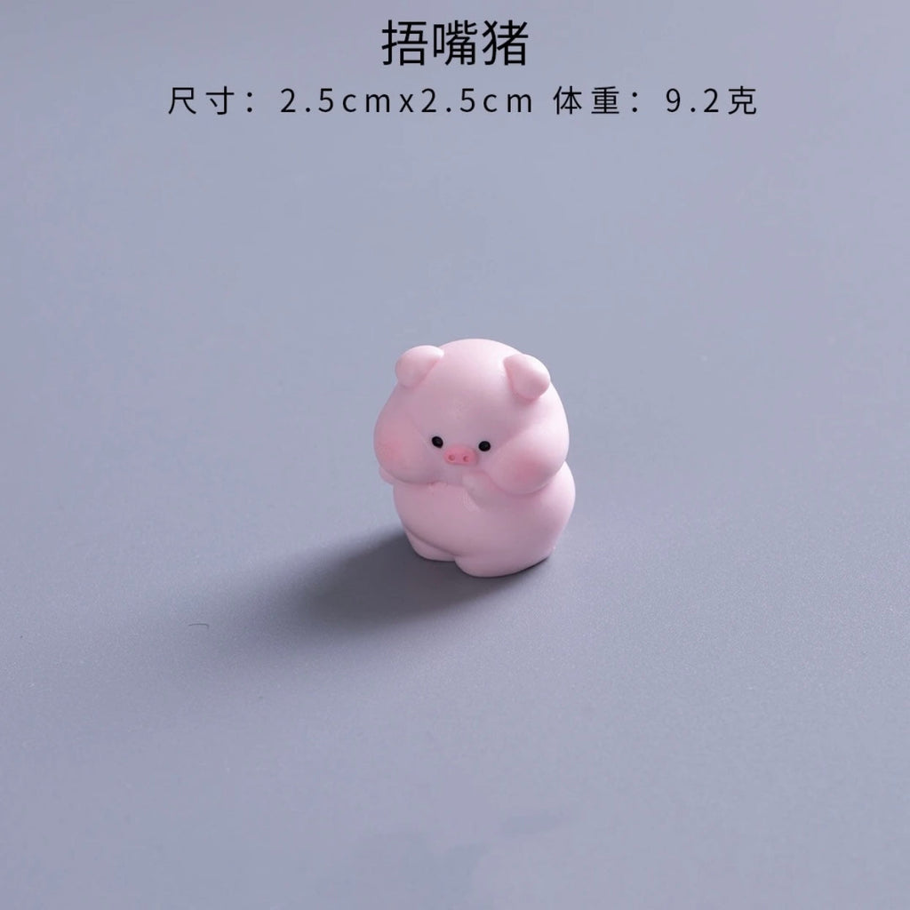 6-Piece Cute and Adorable Piglets