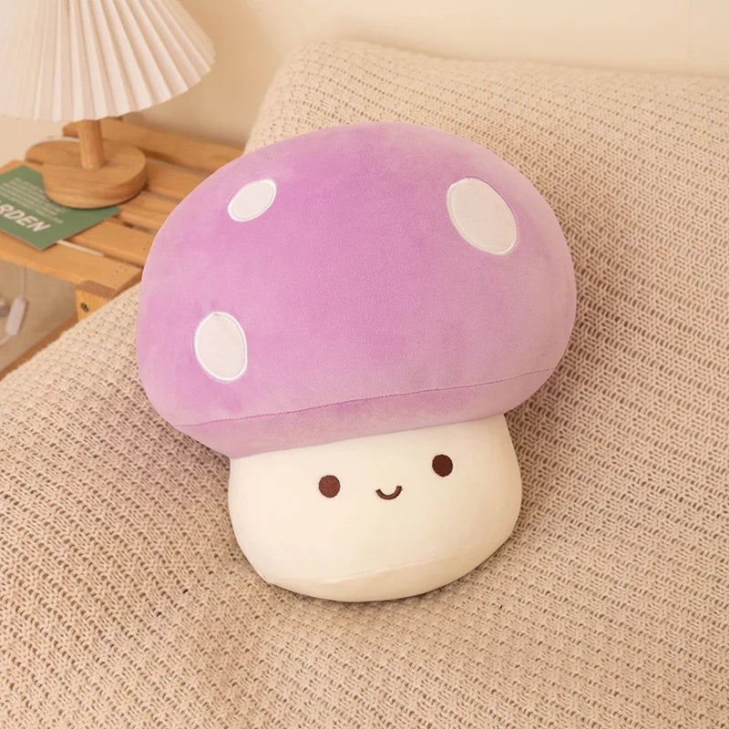 Colorful Cozy Pastel Mushroom Plushie Toy