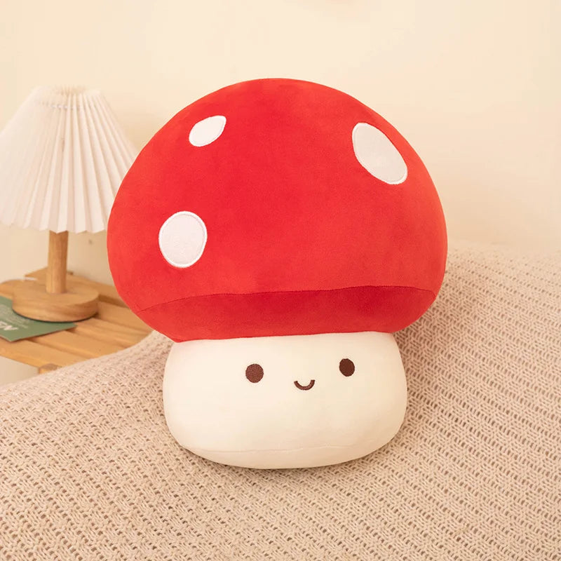 Colorful Cozy Pastel Mushroom Plushie Toy