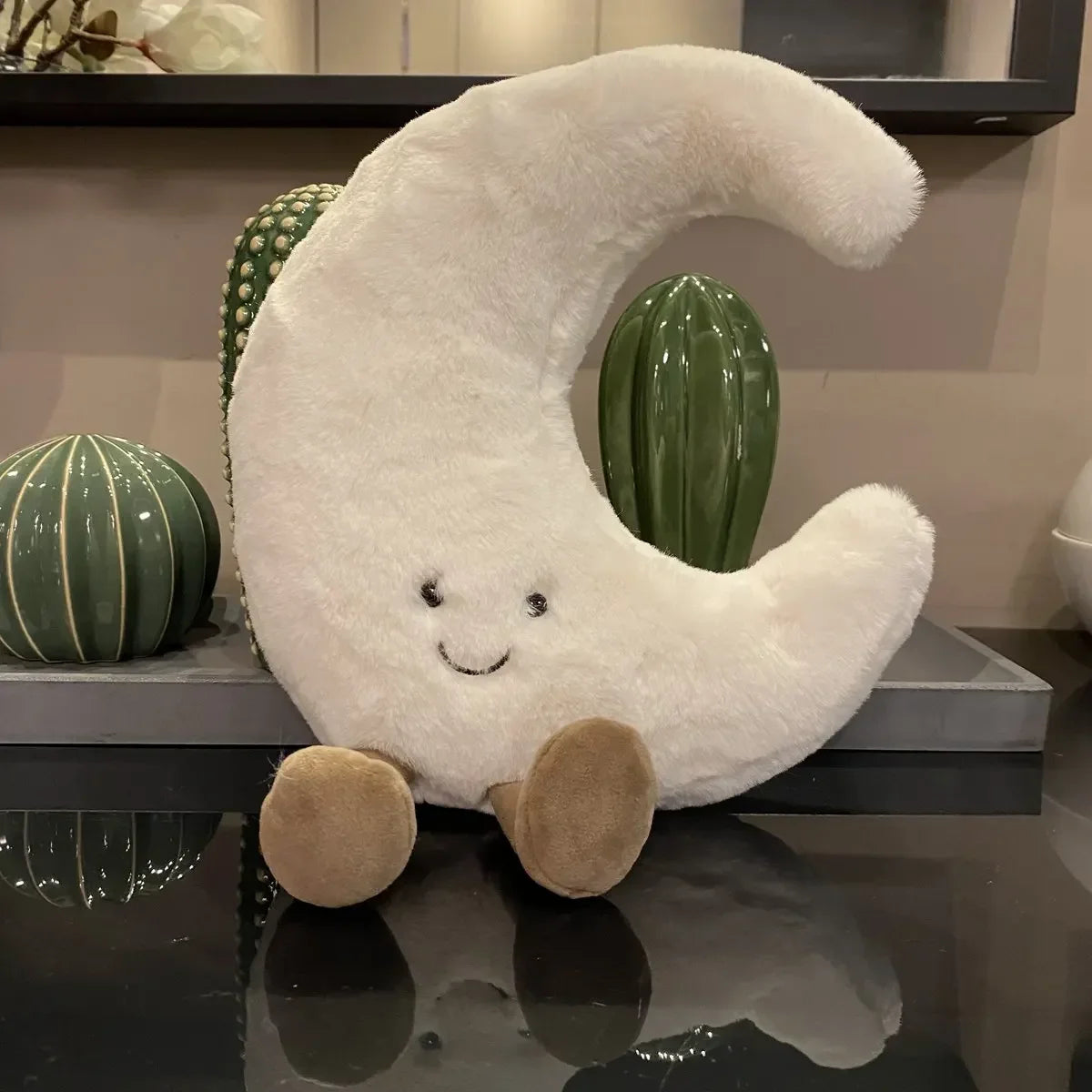 Moon or Sun Stuffed Plushie Cushion Bedroom Decor Sofa Throw Pillow