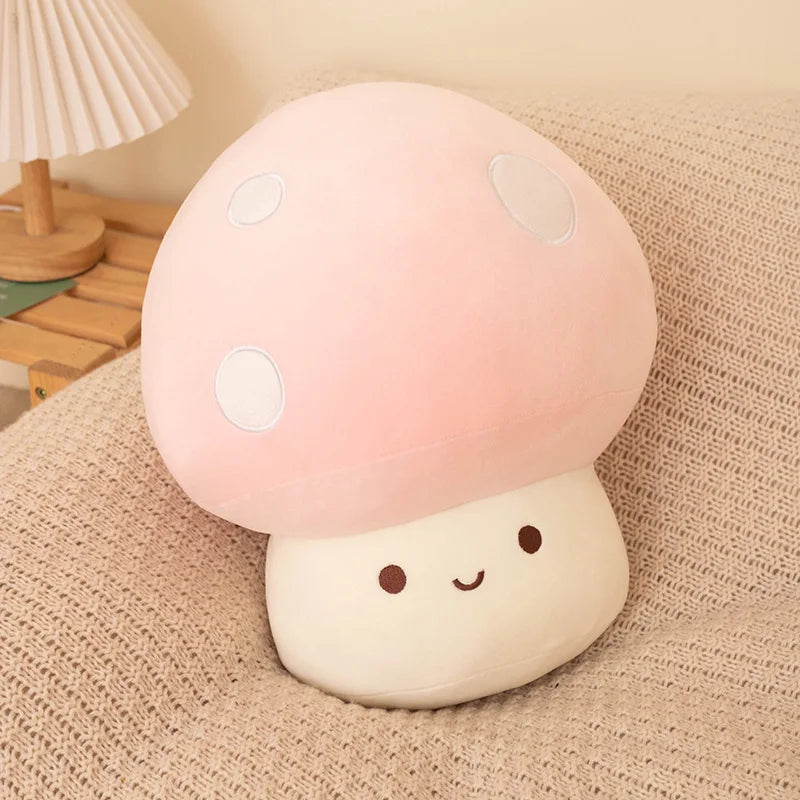 Colorful Cozy Pastel Mushroom Plushie Toy