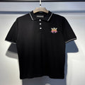 Black contrast stripe short-sleeved Polo shirt