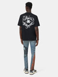 Men's Luxury Black 1976 MA Monogram Heavyweight Logo Tee