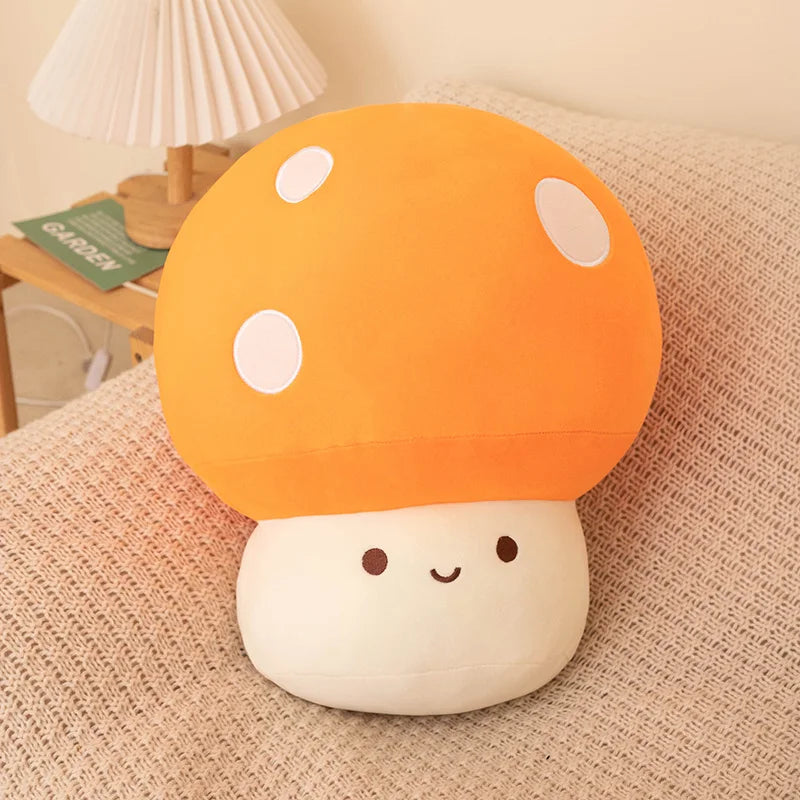 Colorful Cozy Pastel Mushroom Plushie Toy