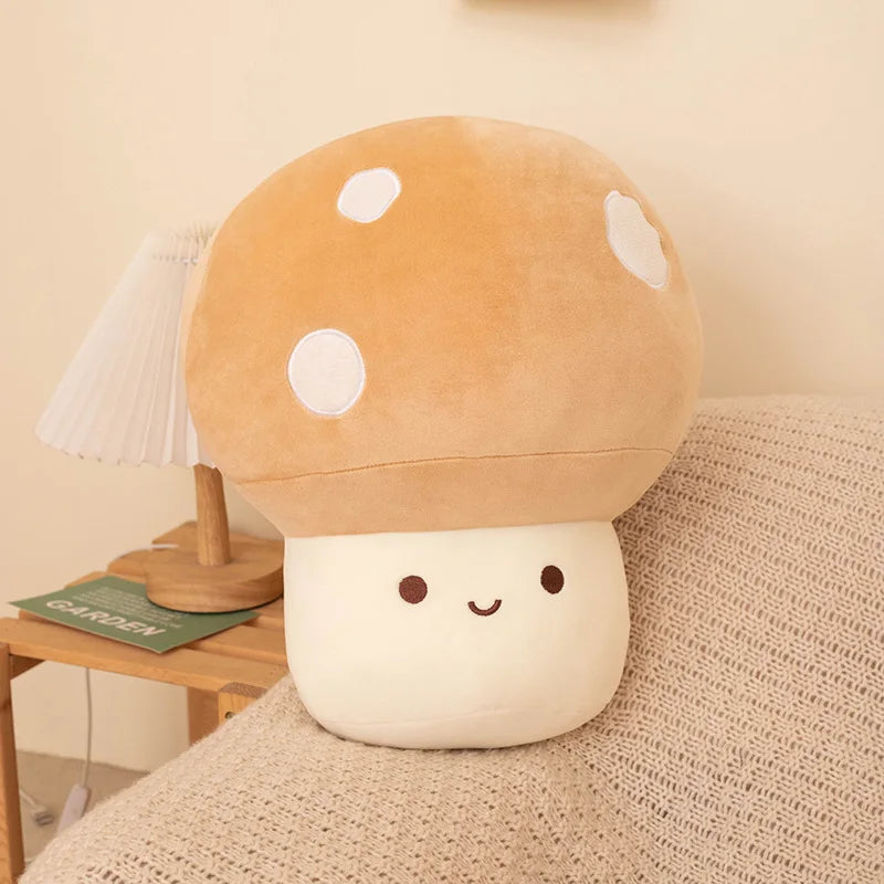 Colorful Cozy Pastel Mushroom Plushie Toy