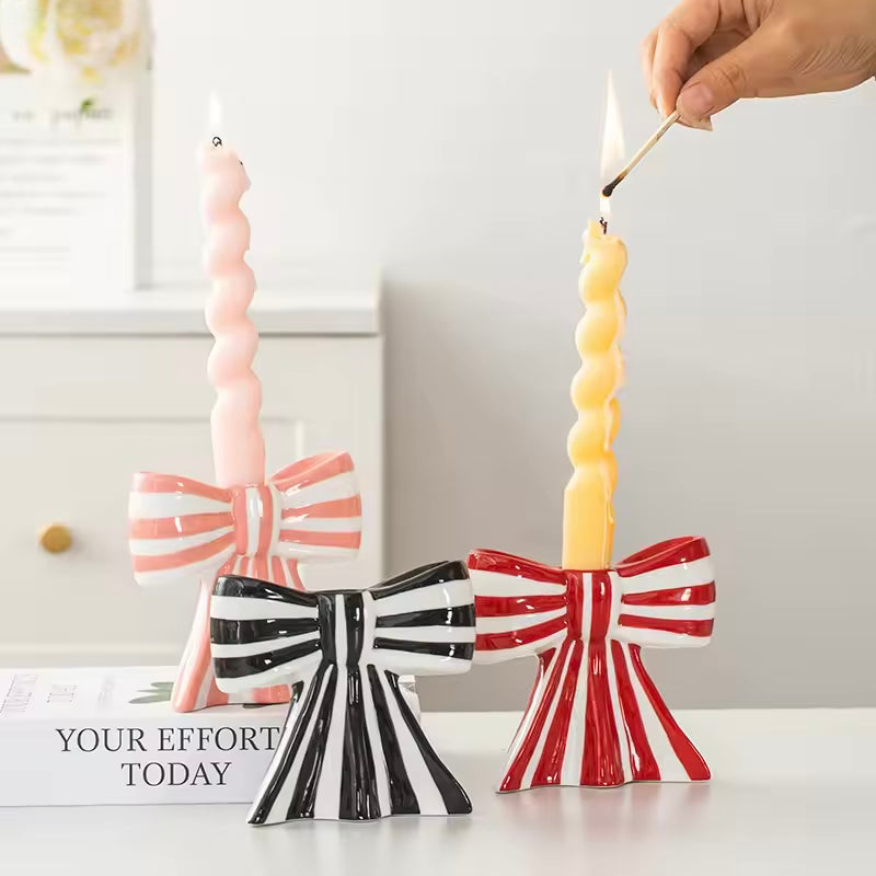 French Bow Candle Holder