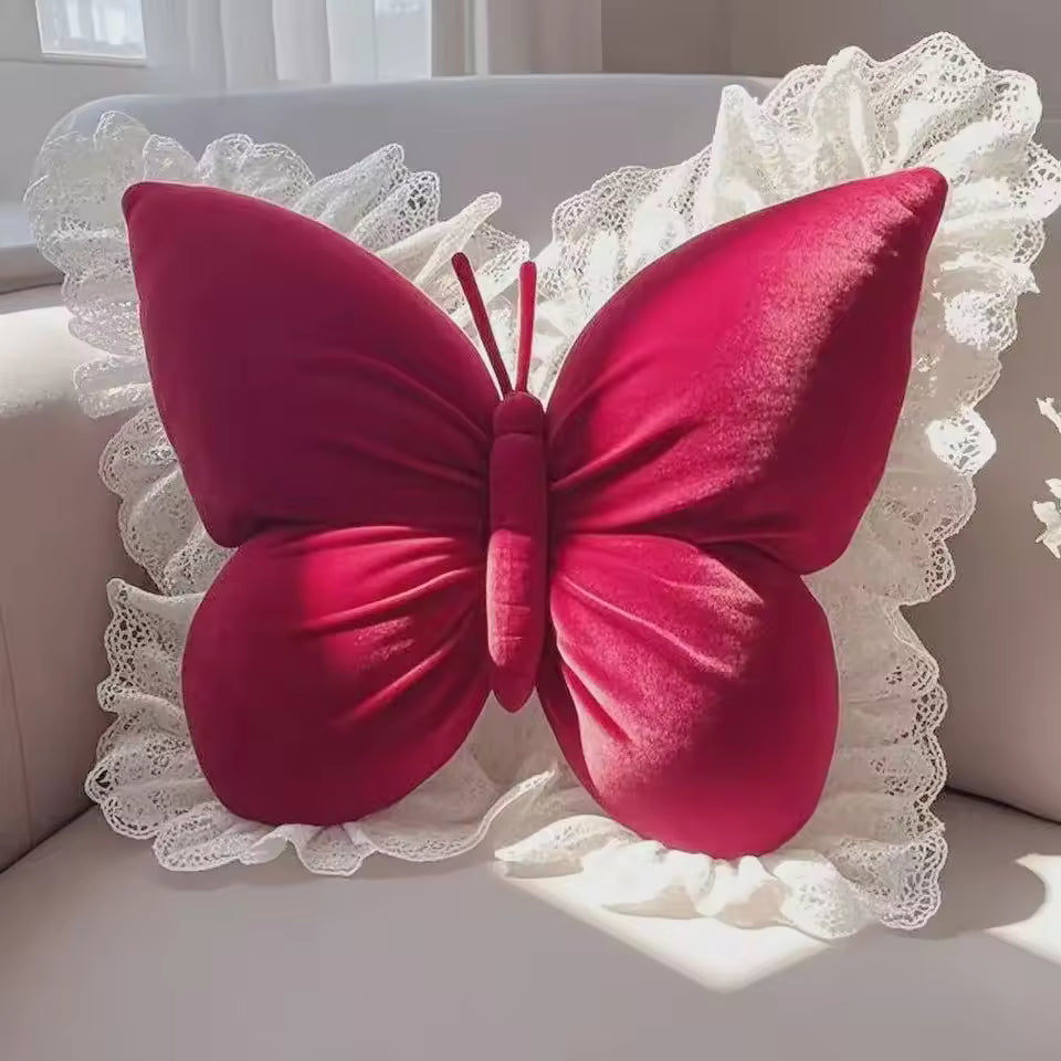 Princess Butterfly Decorative Pillow