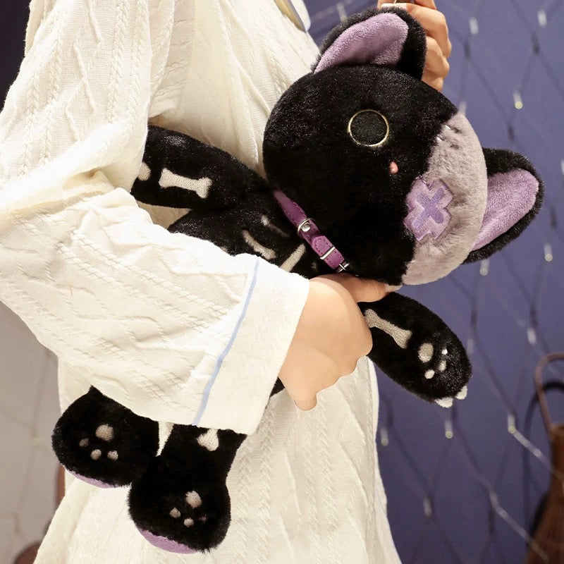 Kawaii Skeleton Cat Plush Toy