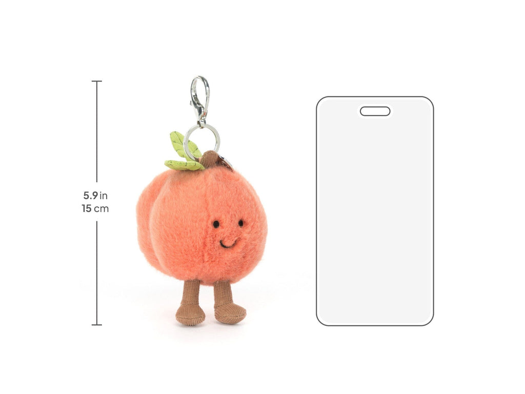 Jellycat - Bag Charm | Amuseables Peach
