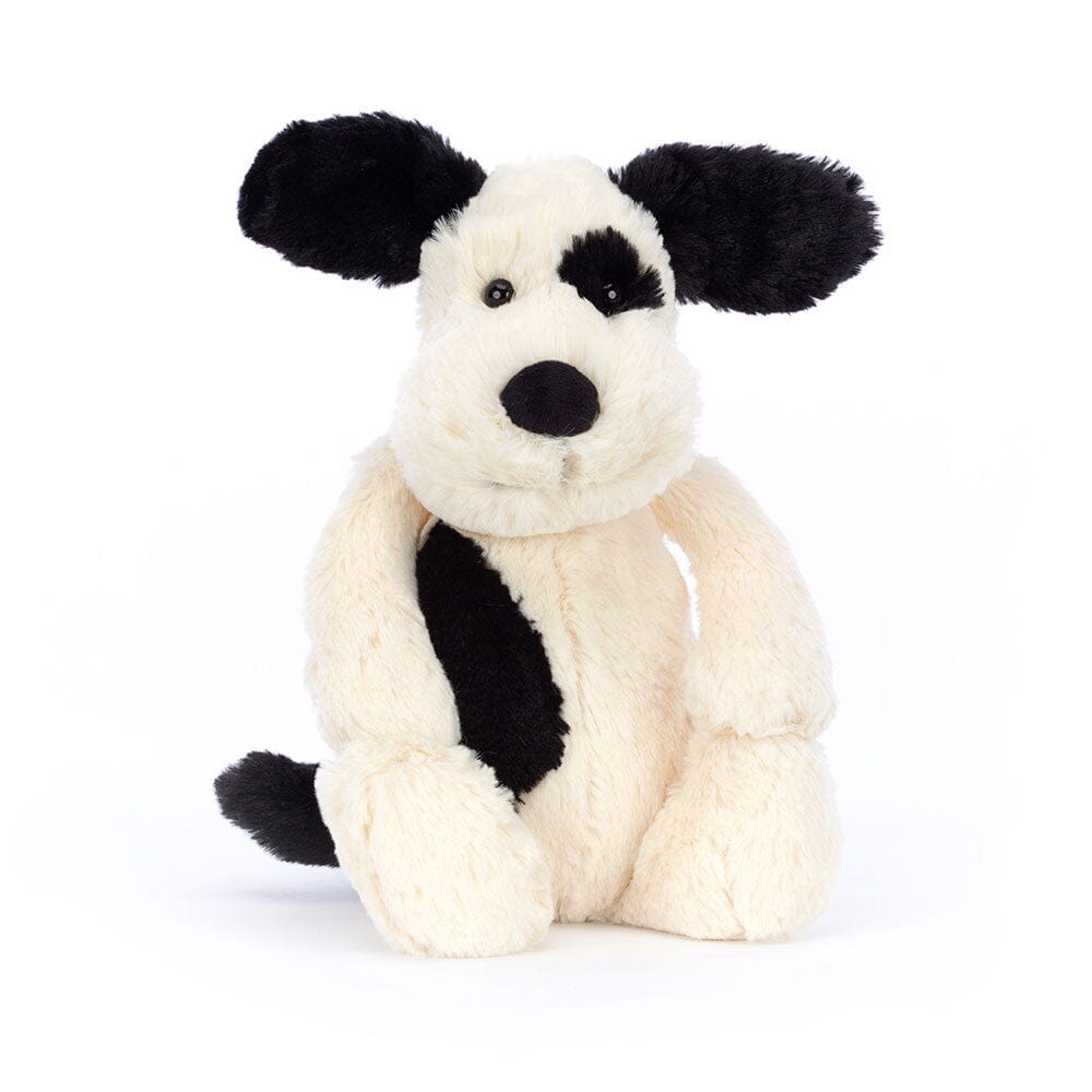 Jellycat Bashful - Original (Medium) | Rufferty Black & Cream Puppy