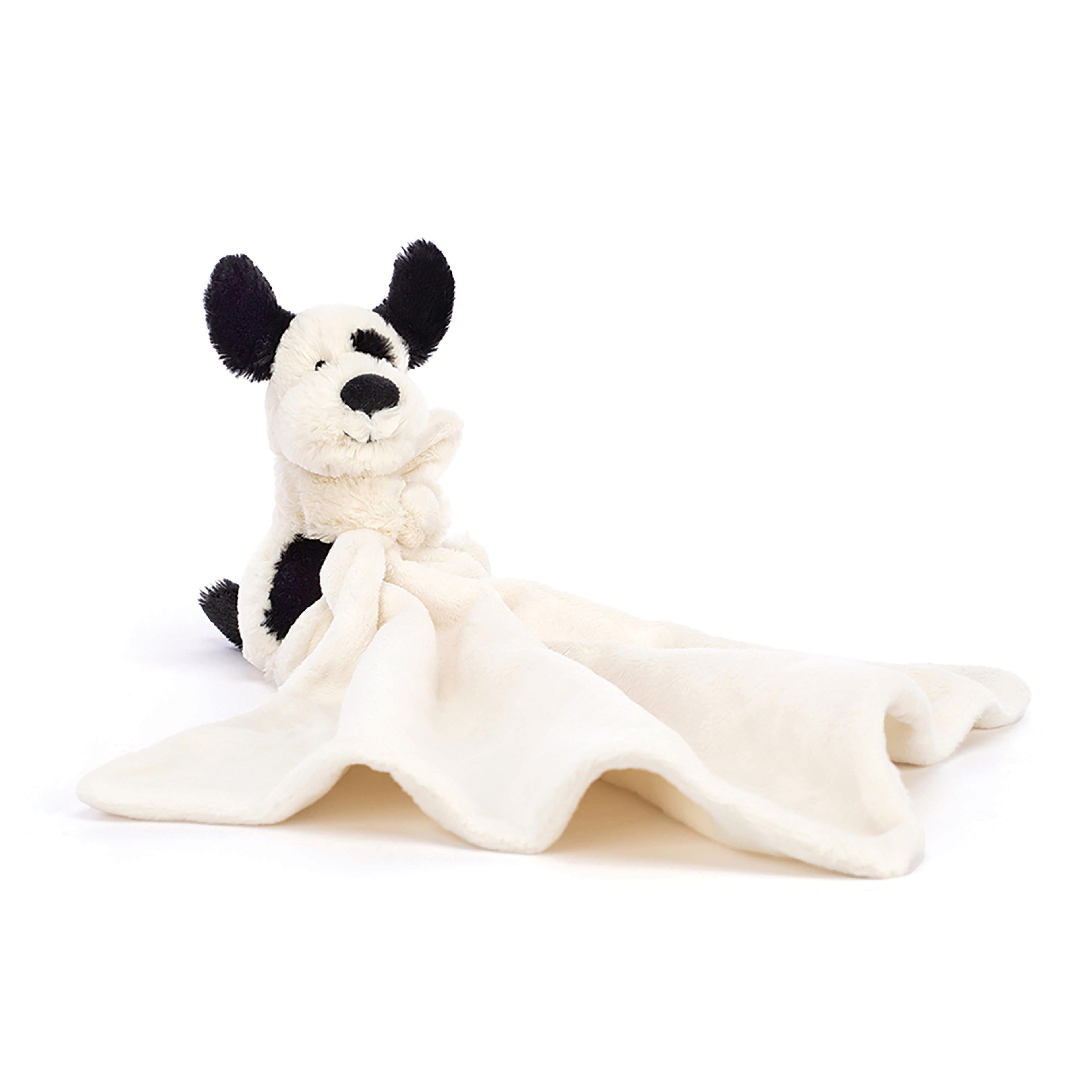 Jellycat - Soother | Bashful Black & Cream Puppy - Discontinued