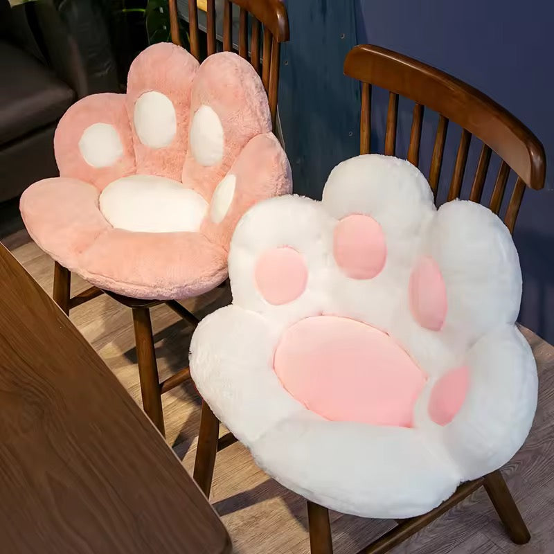 Pastel Cat Paw Seat Cushion